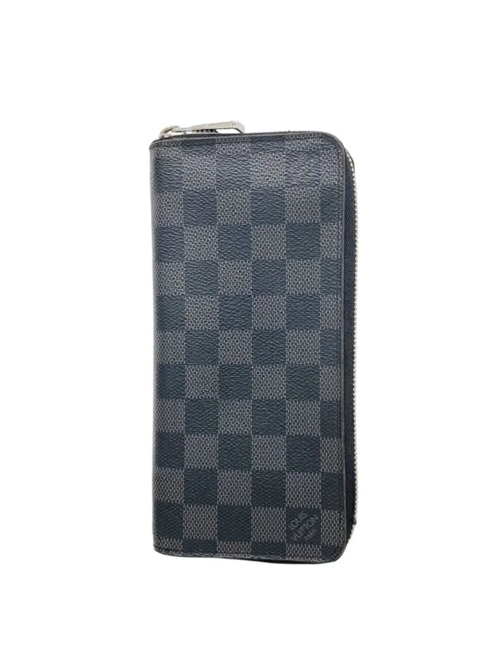 Louis Vuitton Wallet Damier Graphite Zippy Vertical Black Gray